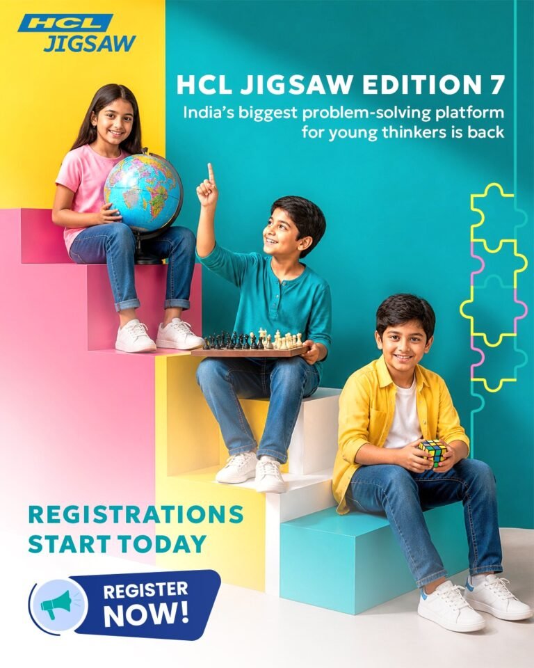 HCL Jigsaw Opens Registrations for 7th Edition with Rs 12 Lakh Prize Pool, Reimagines Innovation Learning for Students….