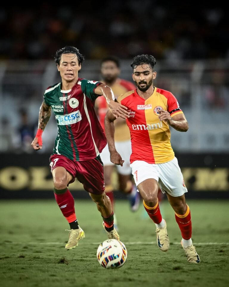 ডার্বি ম্যাচ ড্র, ভারত সেরা আশা জিইয়ে রাখল দুই প্রধান….।
