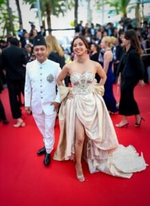 Actress Ruchi Gujjar Turns Cannes Red Carpet Into A Global Statement Against Forced Ghughat Practices….