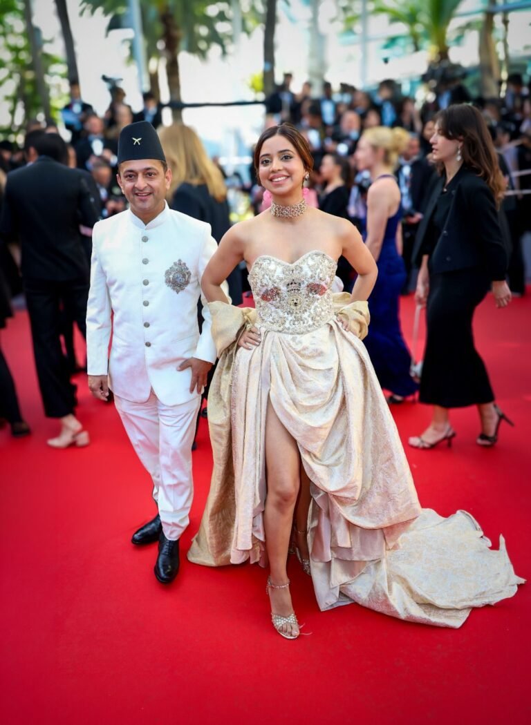 Actress Ruchi Gujjar Turns Cannes Red Carpet Into A Global Statement Against Forced Ghughat Practices….