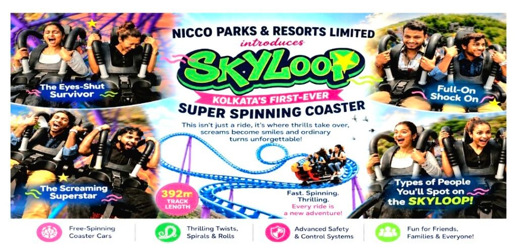 NICCO PARKS & RESORTS LIMITED  INTRODUCES  “SKYLOOP” — KOLKATA’S FIRST-EVER SUPER SPINNING COASTER….
