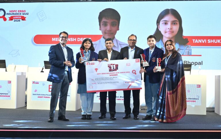 HDFC ERGO Concludes 11th Insurance Quiz Junior with Participation from 16,900+ Students Across 600+ districts…