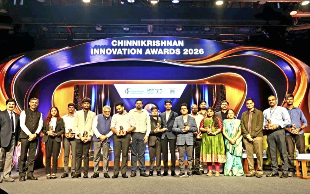 CavinKare & MMA Honour India’s Most Promising Innovators at the 15th ChinniKrishnan Innovation Awards 2026…
