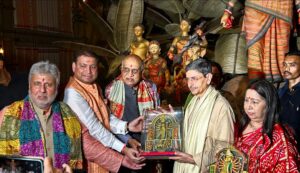 Governor Shri R N Ravi inaugurates Chaltabagan Lohapatty  Durga Puja’s 84th edition, ‘Nishan — The Mark’…