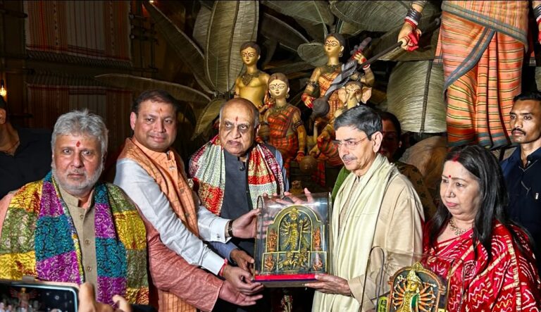 Governor Shri R N Ravi inaugurates Chaltabagan Lohapatty  Durga Puja’s 84th edition, ‘Nishan — The Mark’…